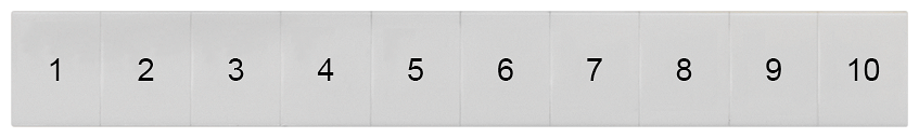 8WH8120-4AB05 Plaquita de inscripción, frontal, con 1-10, vertical, ancho de borne: 8,2 mm, Al