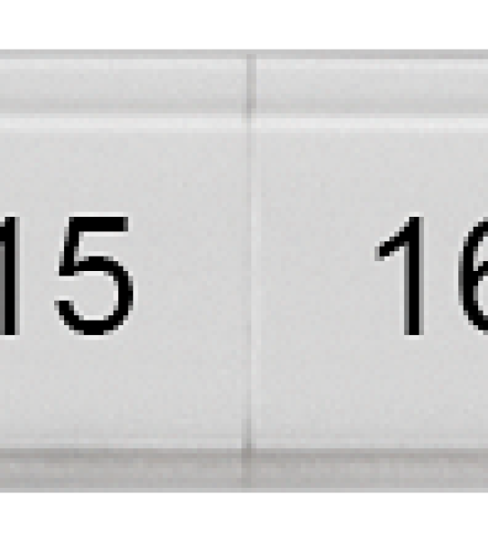 8WH8121-3AB15 Plaquita de inscripción, plana, con 11-20, vertical, ancho de borne: 6,2 mm, Al: