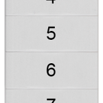 8WH8140-1AB05 Plaquita de inscripción, frente, con 1-10, horizontal, ancho de borne: 4,2 