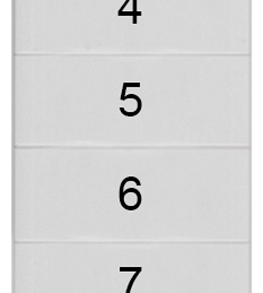 8WH8140-1AB05 Plaquita de inscripción, frente, con 1-10, horizontal, ancho de borne: 4,2 