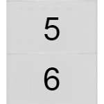 8WH8140-3AB05 Plaquita de inscripción, frente, con 1-10, horizontal, ancho de borne: 6,2 