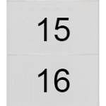 8WH8140-3AB15 Plaquita de inscripción, frente, con 11-20, horizontal, ancho de borne: 6,2&amp;nbsp