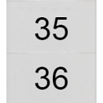 8WH8140-3AB35 Plaquita de inscripción, frente, con 31-40, horizontal, ancho de borne: 6,2&amp;nbsp