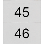 8WH8140-3AB45 Plaquita de inscripción, frente, con 41-50, horizontal, ancho de borne: 6,2&amp;nbsp