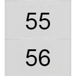 8WH8140-3AB55 Plaquita de inscripción, frente, con 51-60, horizontal, ancho de borne: 6,2&amp;nbsp