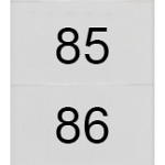 8WH8140-3AB85 Plaquita de inscripción, frente, con 81-90, horizontal, ancho de borne: 6,2&amp;nbsp