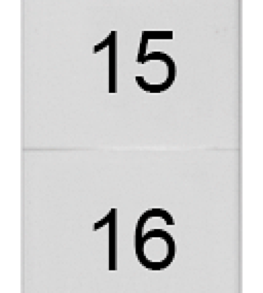 8WH8140-4AB15 Plaquita de inscripción, frente, con 11-20, horizontal, ancho de borne: 8,2&amp;nbsp