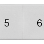 8WH8120-5AB05 Plaquita de inscripción, frente, con 1-10, vertical, ancho de borne: 10,2 mm