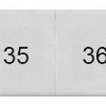 8WH8120-5AB35 Plaquita de inscripción, frente, con 31-40, vertical, ancho de borne: 10,2 mm