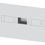 8GK6720-4KK33 ALPHA 630 Universal, kit de montaje para interruptores automáticos, 5 × 3VA20-22
