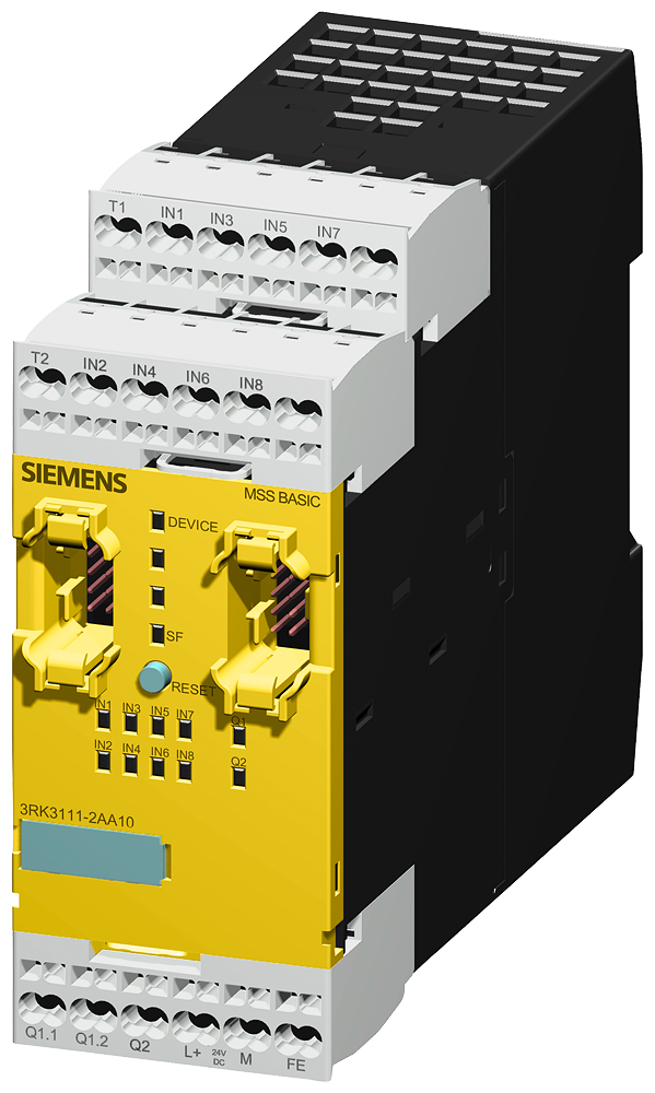 3RK3111-2AA10 SIRIUS, módulo central 3RK3 Basic, para sistema de seguridad modular 3RK3 4/8 F-