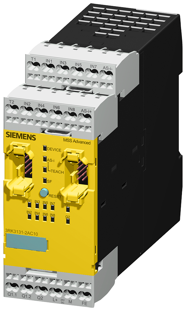 3RK3131-2AC10 SIRIUS, módulo central 3RK3 Advanced, para sistema de seguridad modular 3RK3 4/8