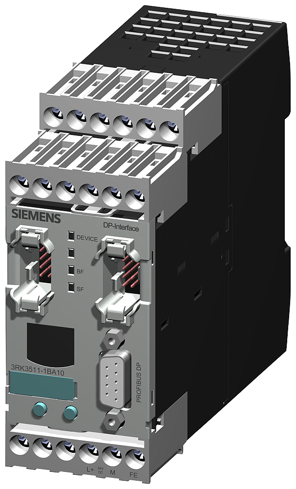 3RK3511-1BA10 Módulo de interfaz, PROFIBUS, máx. 12 Mbits/s, 45 mm, bornes de tornillo