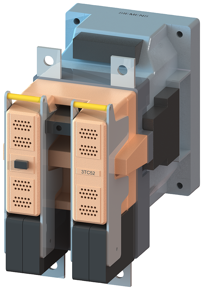 3TC5217-0AB4 Contactor tam. 8, 2 polos DC-3 y 5, 220 A, blq. contactos aux. 22 (2 NA + 2 NC),