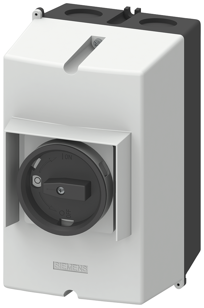 3RV1923-1DA01 Caja de superficie de fundición de aluminio IP65, ancho de montaje: 72 mm, borne