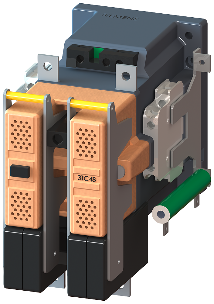 3TC4817-0LF4 Contactor tam. 4, 2 polos, DC-3 y 5, 75 A a 750 V contactos aux. 21 (2 NA + 1 NC