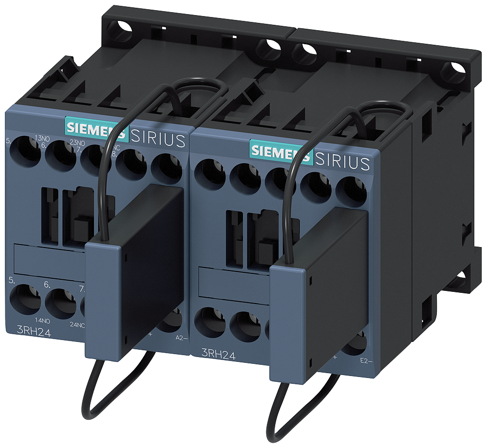 3RH2422-1LF40-0LA0 Contactor auxiliar, 2 NA + 1 NC, 110 V DC, S00, bornes de tornillo, con varistor