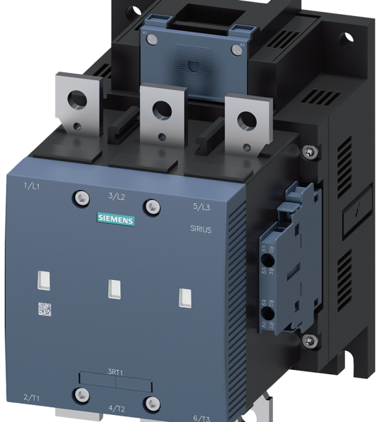 3RT1265-6AP36 Contactor de vacío, AC-3e, 265 A/132 kW/400 V, 3 polos, 220-240 V AC/DC, 2 NA + 