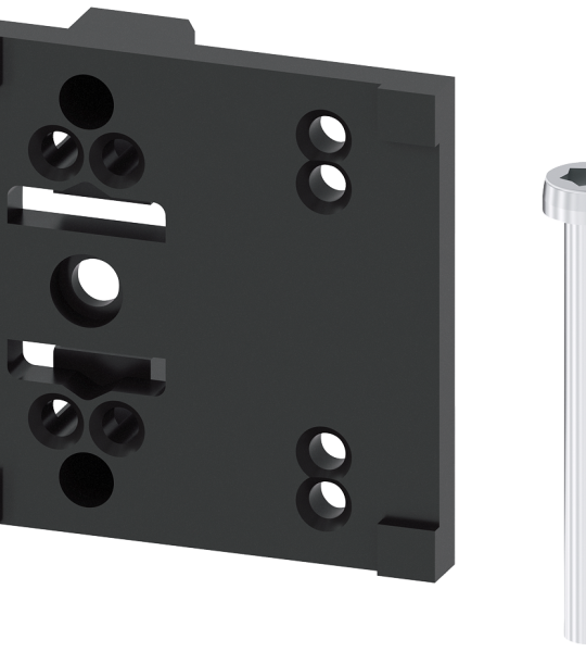 3SX5100-1A Placa de montaje, negra, para interruptores de posición de armario eléctrico