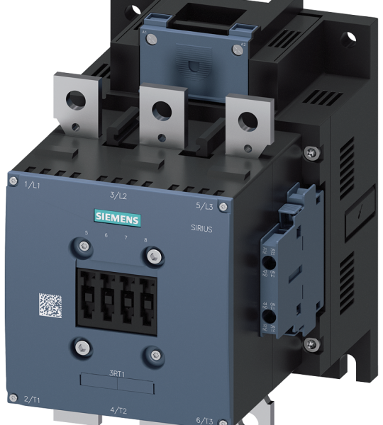 3RT1466-6AB36 Contactor, AC-1, 400 A/690 V/40 °C, 3 polos, 23-26 V AC/DC, 2 NA + 2 NC