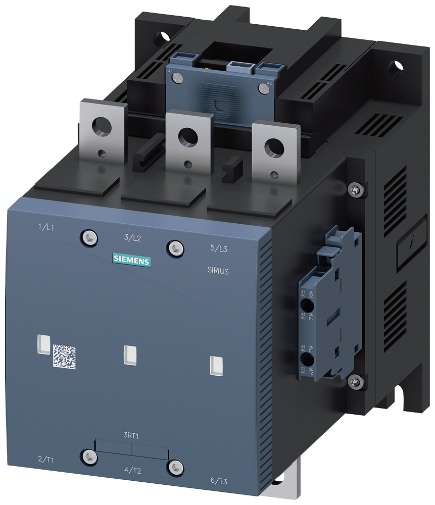 3RT1276-6NP36 Contactor de vacío, AC-3e, 500 A/250 kW/400 V, 3 polos, 200-277 V AC/DC, PLC-IN 