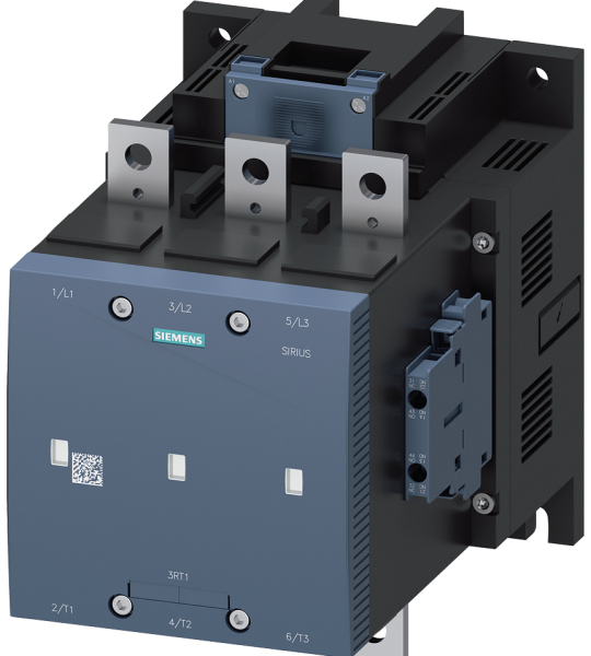 3RT1275-6AP36 Contactor de vacío, AC-3e, 400 A/200 kW/400 V, 3 polos, 220-240 V AC/DC, 2 NA + 