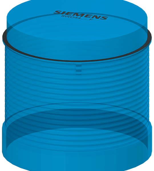 8WD4440-5BF Columna de señalización, elemento de luz intermitente, LED azul, 115 V AC