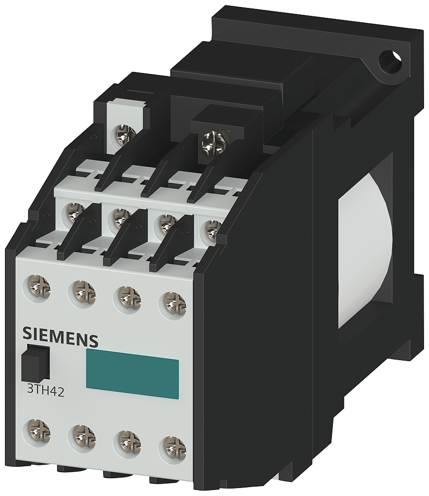 3TH4244-0LB4 Contactor auxiliar 44E, para aplicaciones ferroviarias, 4 NA + 4 NC, rango de tr