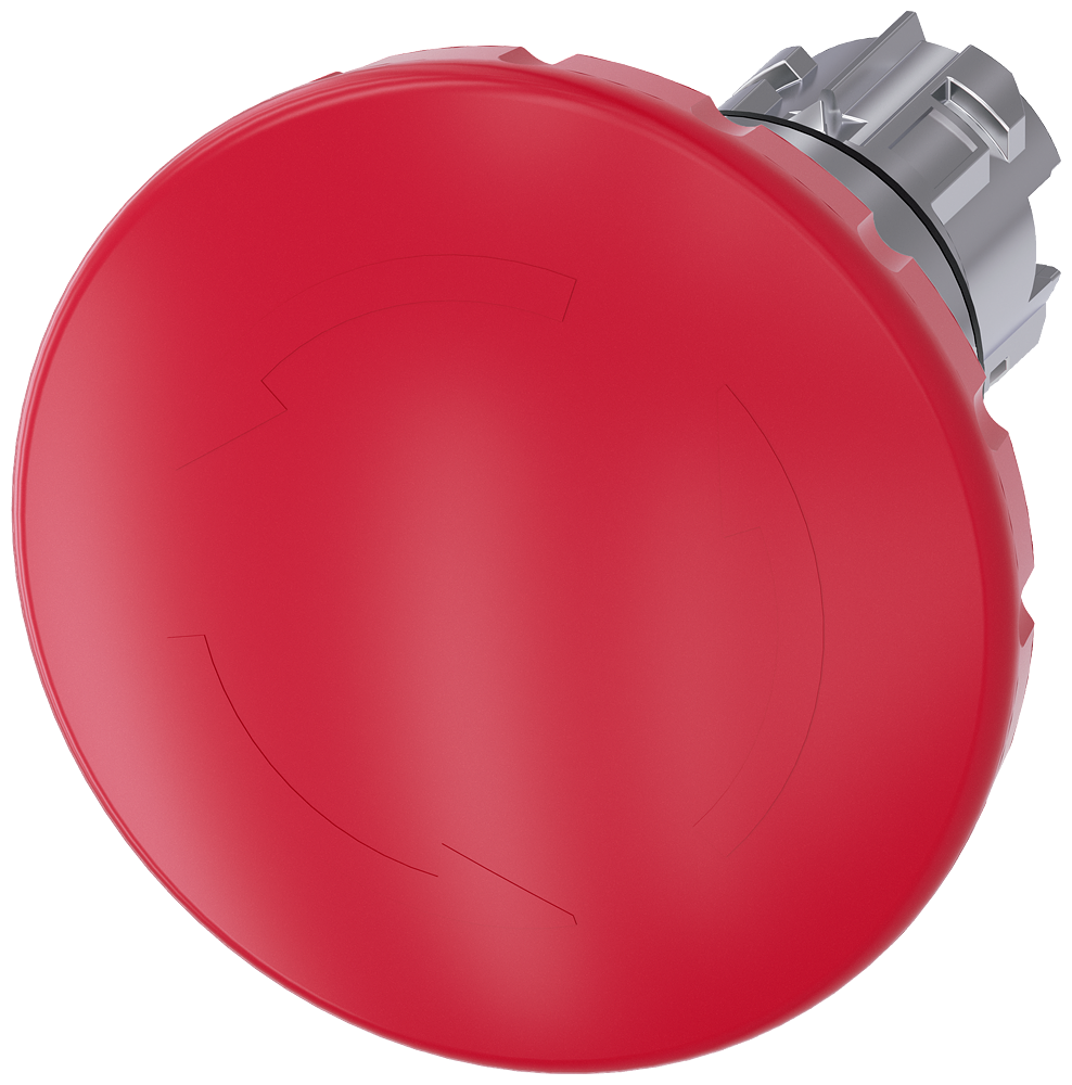 3SU1050-1JB20-0AA0 Pulsador seta ROJO 60mm metal desenclav.por giro