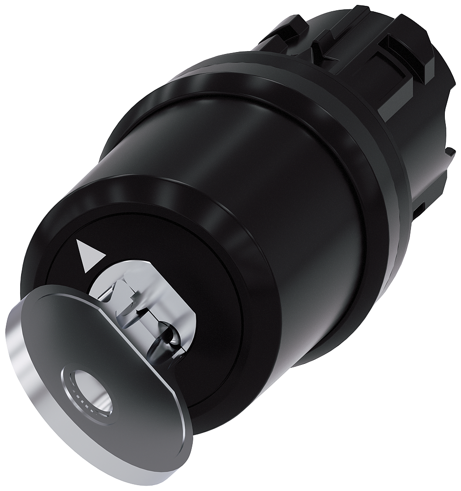 3SU1000-5RF11-0AA0 Interruptor de llave BKS, 22 mm, redondo, plástico, extracción de llave en O+I