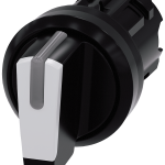 3SU1002-2BM60-0AA0 Selector luminoso 1-0-2 BLANCO pvc retorno a cero