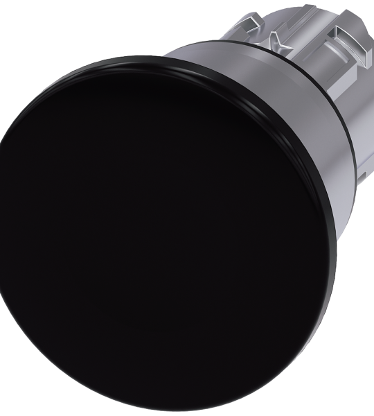 3SU1050-1BA10-0AA0 Pulsador seta NEGRO 40mm metal desenc.por tracción