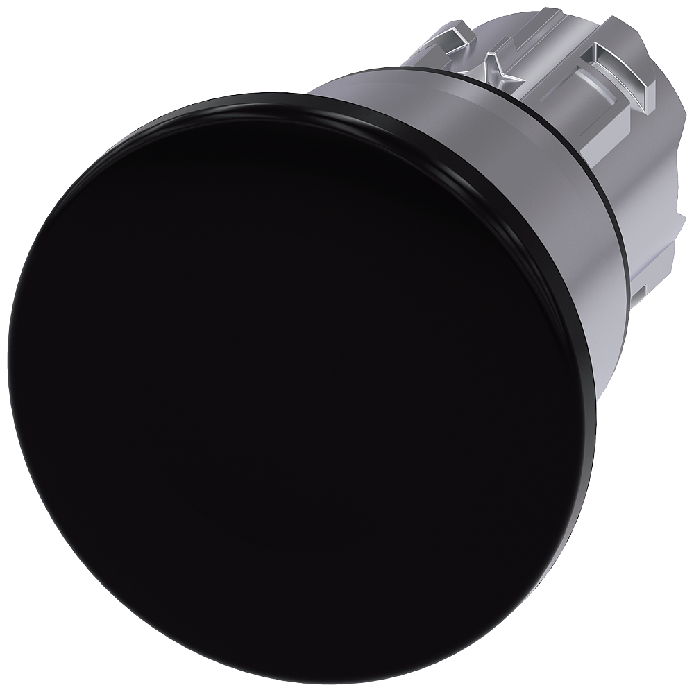 3SU1050-1BA10-0AA0 Pulsador seta NEGRO 40mm metal desenc.por tracción