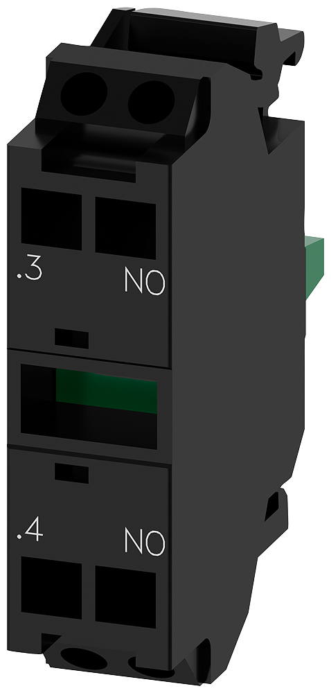 3SU1400-1AA10-3LA0 Módulo de contactos con 1 contacto, 1 NA, contactos dorados, bornes de resorte