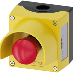 3SU1801-0NB00-2AC2 Caja PVC seta+visera 1NC+1NC amarilla