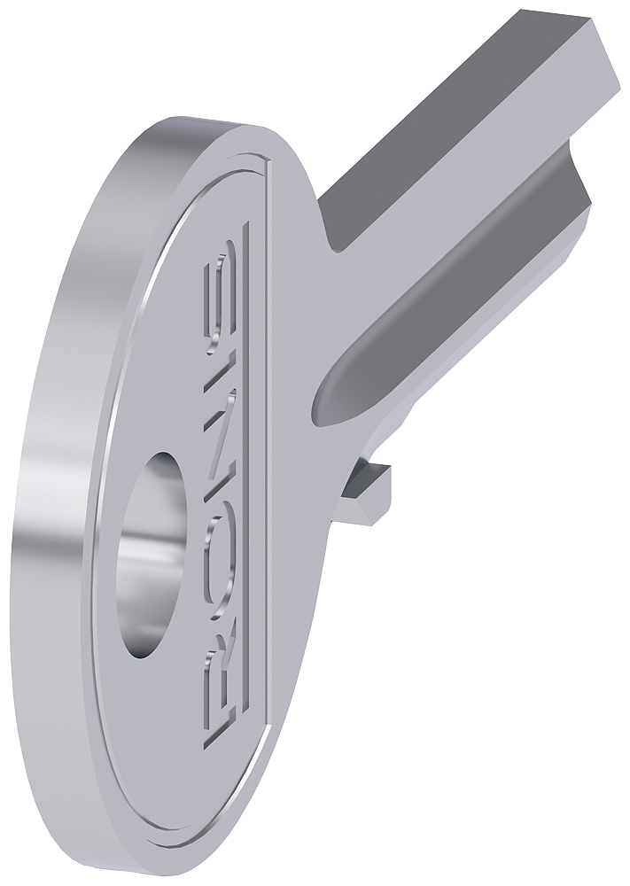 3SU1950-0FC80-0AA0 Llave para interruptor de llave RONIS, n.º cerradura 455