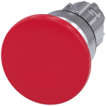 3SU1050-1BD20-0AA0 Pulsador de seta, 22 mm, redondo, metal, brillante, rojo, 40 mm
