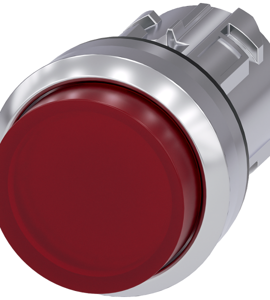 3SU1051-0BB20-0AA0 Pulsador saliente luminoso ROJO metal redondo 22mm