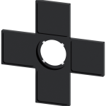 3SU1900-0AM10-0AA0 Portaplaquita para manipulador, negro, para tamaño de plaquita 27 × 27 mm