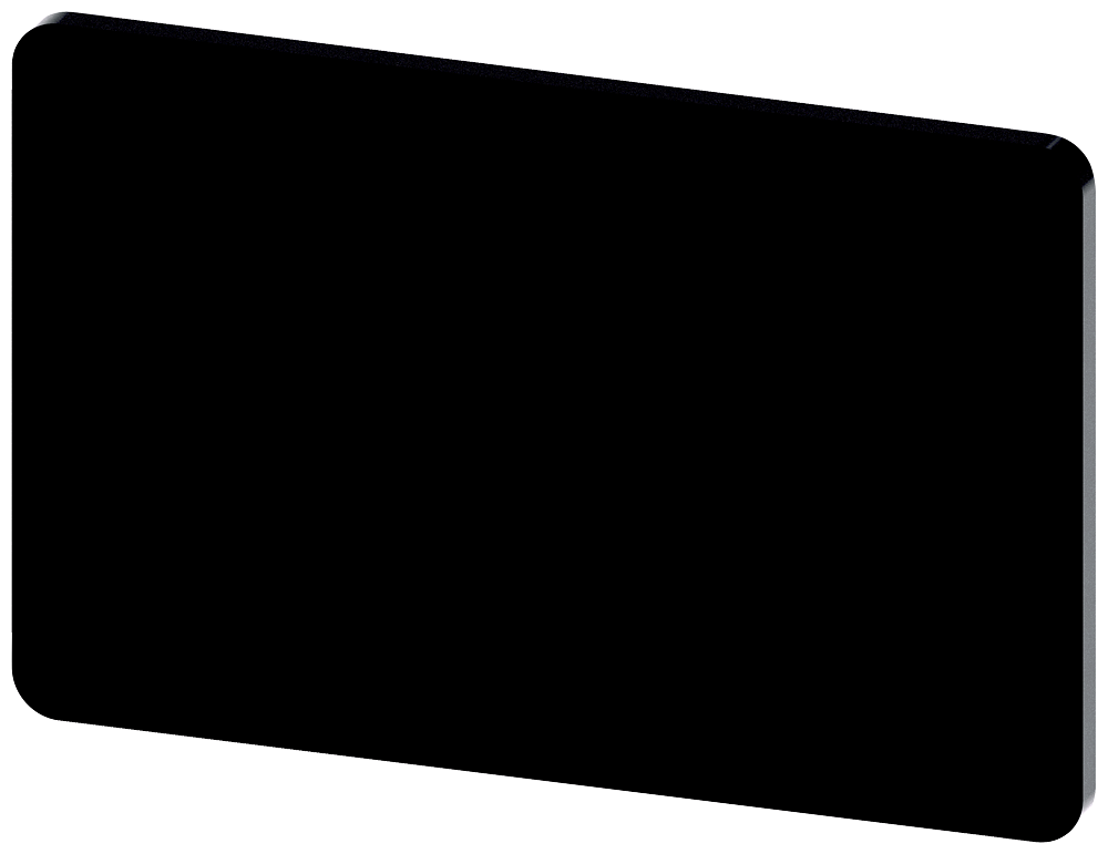 3SU1900-0AD16-0AA0 Plaquita NEGRA 17,5x27mm sin inscripción