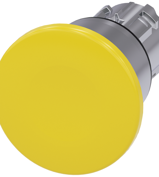 3SU1050-1BA30-0AA0 Pulsador seta AMARILLO 40mm metal desenc.tracción