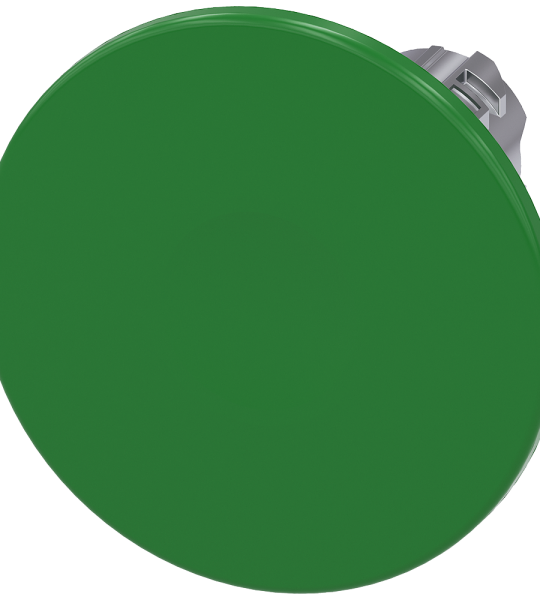 3SU1050-1CD40-0AA0 Pulsador de seta, 22 mm, redondo, metal, brillante, verde, 60 mm