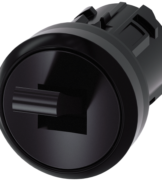 3SU1000-3EC10-0AA0 Interruptor basculante, 22 mm, redondo, plástico, negro, 2 posiciones O&lt;I
