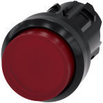 3SU1001-0BB20-0AA0 Pulsador, iluminado, 22 mm, redondo, plástico, rojo, botón