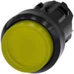 3SU1001-0BB30-0AA0 Pulsador, iluminado, 22 mm, redondo, plástico, amarillo, botón