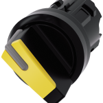 3SU1002-2BC30-0AA0 Selector, iluminable, 22 mm, redondo, plástico, amarillo