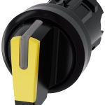 3SU1002-2BM30-0AA0 Selector, iluminable, 22 mm, redondo, plástico, amarillo