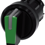 3SU1002-2BL40-0AA0 Selector, iluminable, 22 mm, redondo, plástico, verde