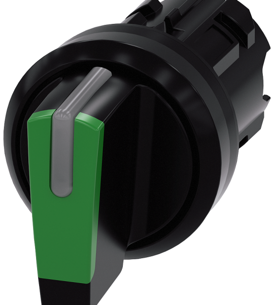 3SU1002-2BN40-0AA0 Selector, iluminable, 22 mm, redondo, plástico, verde