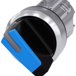 3SU1052-2BC50-0AA0 Selector, iluminable, 22 mm, redondo, metal, brillante, azul